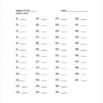 10+ Printable Answer Sheet Templates, Samples & Examples Within Blank Answer Sheet Template 1 100