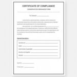 14+ Compliance Certificate Templates - Word, Psd, Pdf | Free within Certificate Of Compliance Template