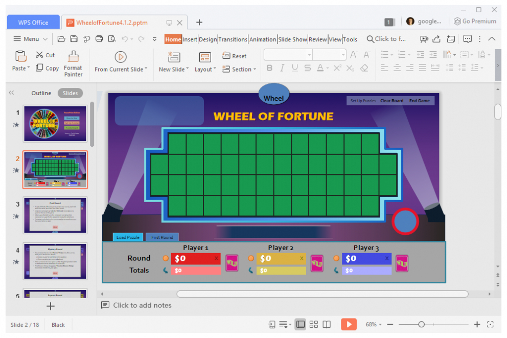 14 Free Powerpoint Game Templates For The Classroom Pertaining To Wheel Of Fortune Powerpoint Game Show Templates