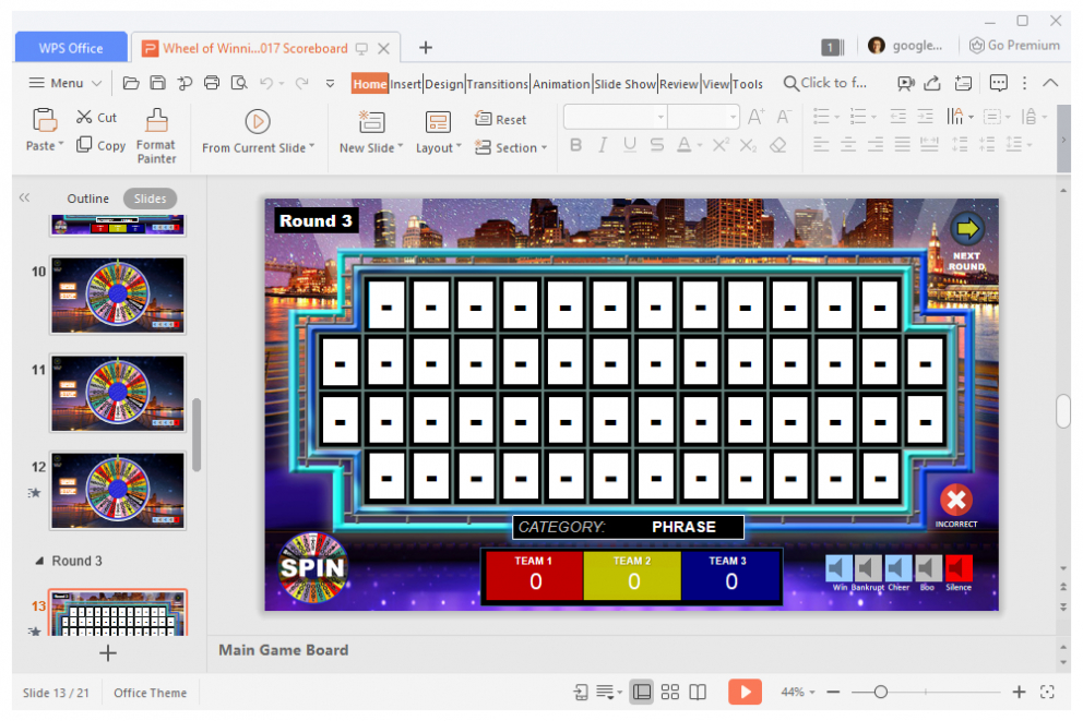 14 Free Powerpoint Game Templates For The Classroom With Wheel Of Fortune Powerpoint Game Show Templates