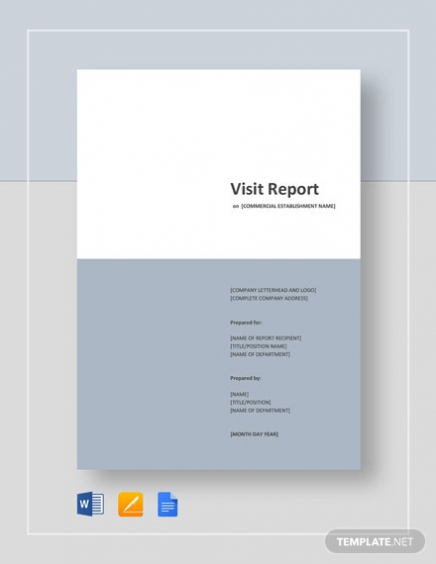18+ Visit Report Templates – Free Word, Pdf, Doc, Apple Within Site Visit Report Template