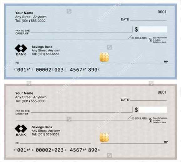 Printable Blank Cashiers Check Customize and Print