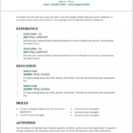 29 Free Resume Templates For Microsoft Word (&amp; How To Make with regard to Microsoft Word Resumes Templates