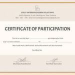 36+ Blank Certificate Template – Free Psd, Vector Eps, Ai Regarding Participation Certificate Templates Free Download