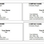 44+ Free Blank Business Card Templates - Ai, Word, Psd intended for Free Template Business Cards To Print