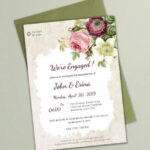 50+ Printable Engagement Invitation Templates - Psd, Ai throughout Engagement Invitation Card Template