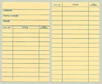 56 How To Create Library Checkout Card Template Printable With Library Catalog Card Template
