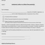 6 Samples Of Authorization Letter To Collect Documents For Certificate Of Authorization Template