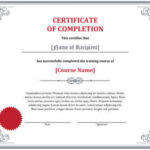 7 Certificates Of Completion Templates [Free Download] | Hloom With Cpr Card Template