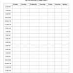 8 Free Timetable Templates – Excel Pdf Formats | Timetable In Blank Revision Timetable Template