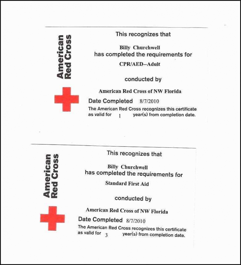 Printable Cpr Certificate Template Free Printable Templates