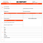 8D Report Template (10) – Templates Example | Templates With Regard To 8D Report Template Xls