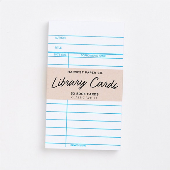 9+ Library Card Templates – Psd, Eps | Free & Premium Templates In Library Catalog Card Template