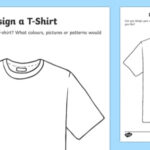Activities For Children T Shirts Design Template In Printable Blank Tshirt Template