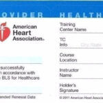 American Heart Association Healthcare Provider Cpr Card With Regard To Cpr Card Template