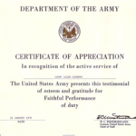 Army Certificate Of Achievement Template (5) - Templates within Army Certificate Of Completion Template