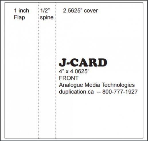 Audio Cassette J Cards, Printed Colour Both Sides, From 20 Pieces Within Cassette J Card Template