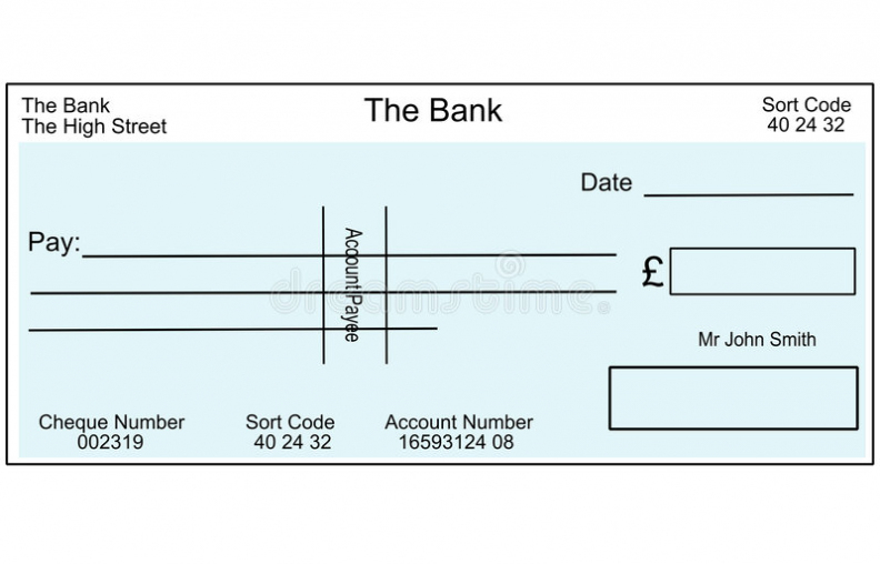 Blank Cheque Stock Illustrations – 1,765 Blank Cheque Stock With Regard To Blank Cheque Template Uk