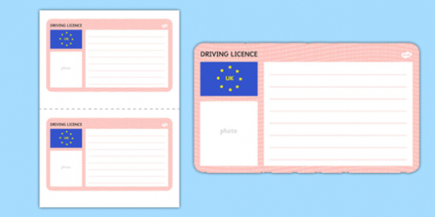Blank Driving License Template (Teacher Made) Intended For Blank Drivers License Template