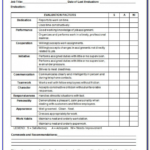 Blank Evaluation Form Template (5) - Templates Example pertaining to Blank Evaluation Form Template
