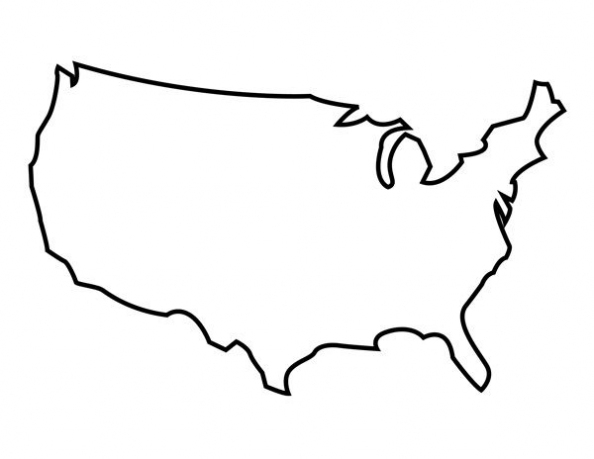 Blank Map Of The United States | Printable Usa Map Pdf Intended For Blank Template Of The United States