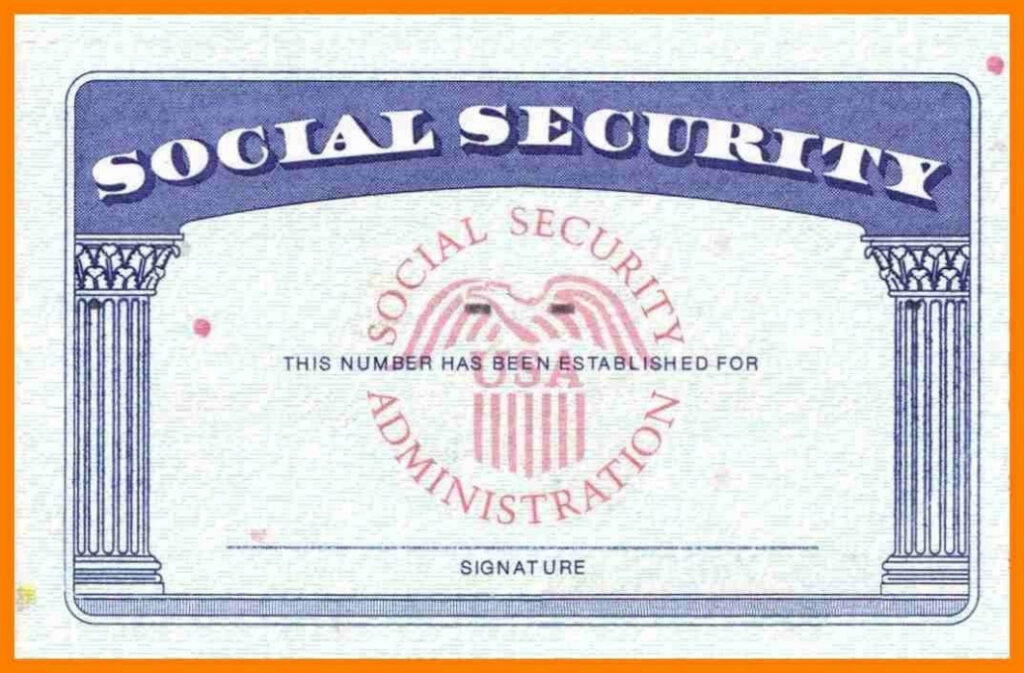 Blank Social Security Card Template Download Blank Social intended for