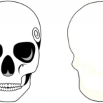 Blank Sugar Skull Template 2 - Best Templates Ideas For You with Blank Sugar Skull Template