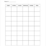 Blank Workout Schedule Template - 8+ Free Word, Pdf Format intended for Blank Workout Schedule Template