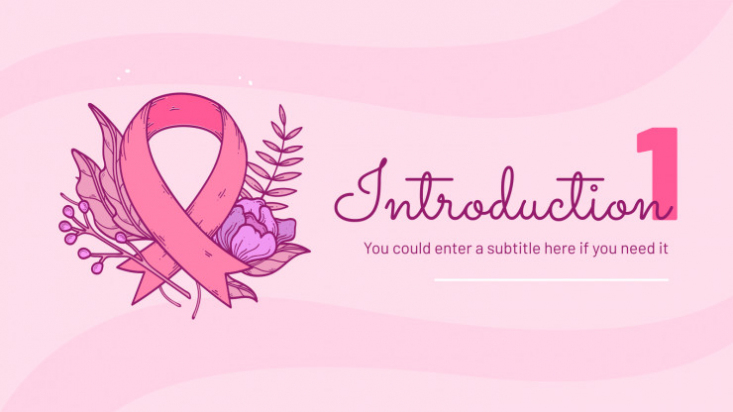 Breast Cancer Awareness Google Slides & Powerpoint Template Inside Breast Cancer Powerpoint Template
