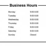 Business Hours Sign/hours Of Operation Sign - Customize And inside Hours Of Operation Template Microsoft Word