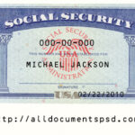 Card Template Psd For Social Security Card Template Photoshop