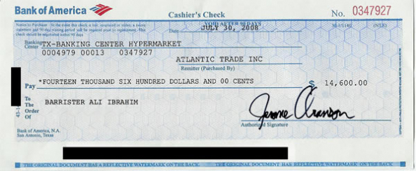 Cashier #39 s Check Examples Examples Of Cashier #39 s Check With Cashiers