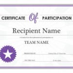 Certificate Of Participation Throughout Participation Certificate Templates Free Download