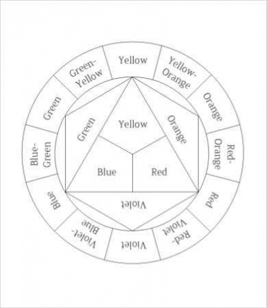 Color Wheel Charts – 6+ Free Pdf Documents Download | Free Pertaining To Blank Color Wheel Template
