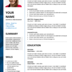 Dalston – Newsletter Resume Template Regarding Resume Templates Word 2007