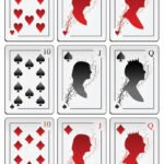 Deck Of Playing Cards With Silhouettes Printable Template Regarding Free Printable Playing Cards Template