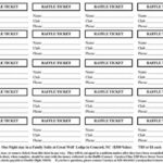 Diy Printable Custom Tickets In Microsoft Word With Mail for Free Raffle Ticket Template For Word