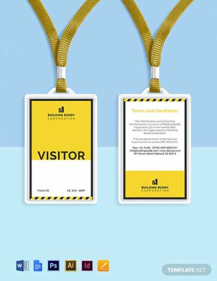 Visitor Badge Template Word