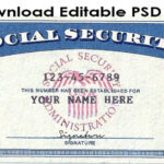 Download Social Security Card Template Psd File. Link: Https Pertaining To Social Security Card Template Download