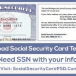 Download Ssn Front Back Side Templates In 2020 | Social Intended For Social Security Card Template Download