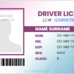 Driver License Id Card Templates For Word | Microsoft Word Throughout Blank Drivers License Template