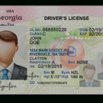 Drivers License Psd Template : High Quality Photoshop For Georgia Id Card Template