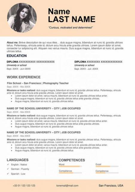 ▷ Free Cv Template To Fill Out In Word Format | Cvs Downloads Pertaining To Resume Templates Word 2007