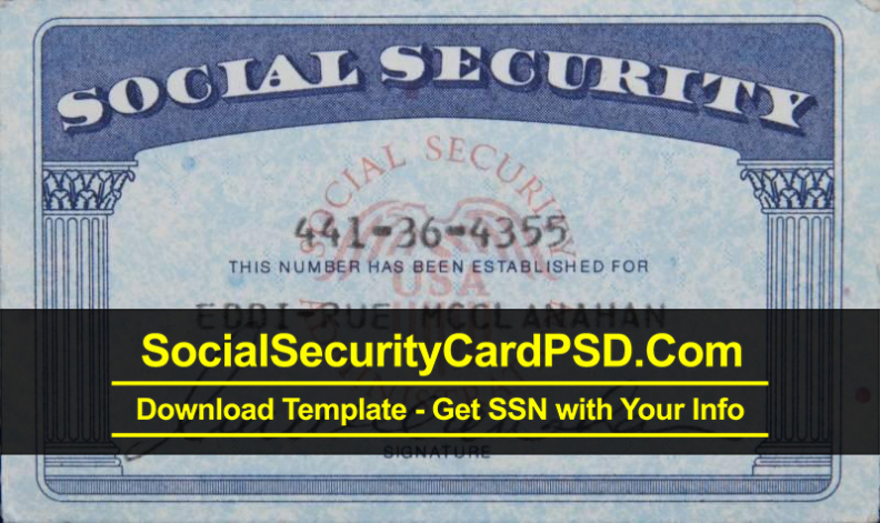 Editable Social Security Card Template Software With Regard To Social Security Card Template Download