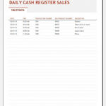 End Of Day Cash Register Report Template | Excel Templates with End Of Day Cash Register Report Template