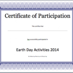 Event Participation Certificate Template – Free Template Inside Participation Certificate Templates Free Download