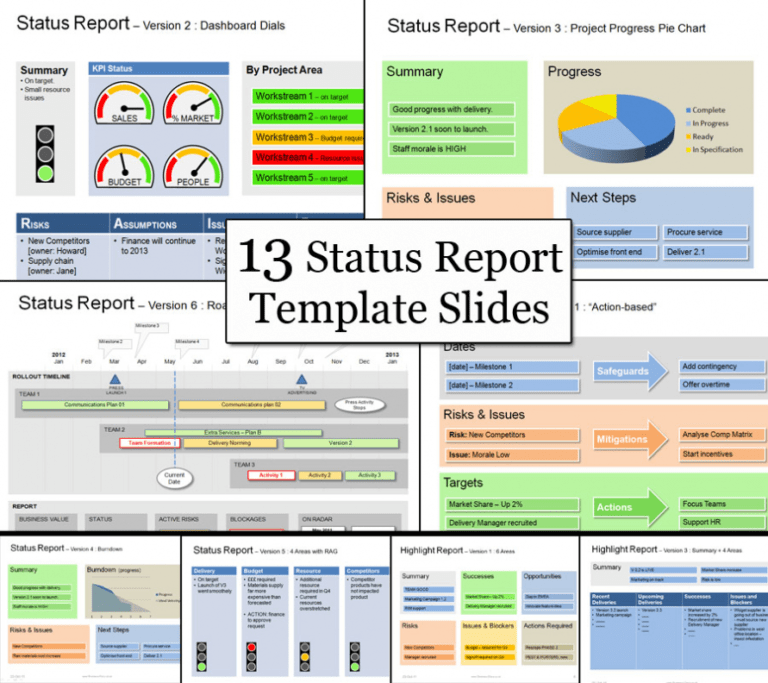 Executive Summary Project Status Report Template (5 Within Project