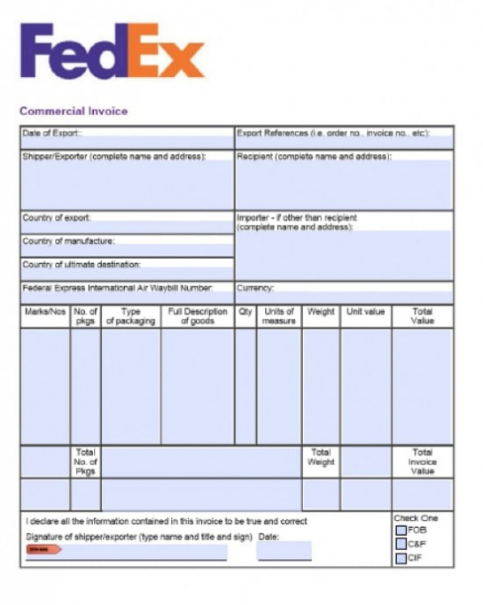 Fedex Proforma Invoice Template | Apcc2017 Inside Fedex Proforma Invoice Template