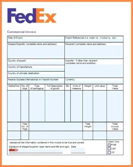 Fedex Proforma Invoice Template | Apcc2017 Inside Fedex Proforma Invoice Template