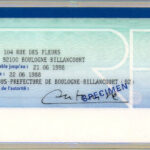 File:french Identity Card 1988 – 1994 Back – Wikimedia Within French Id Card Template